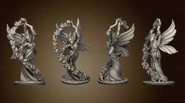 3D model Wood elf characters fae sorceress (STL)