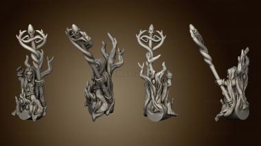 3D model Wood elf characters riders ividual dragon sorcerer (STL)