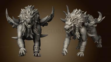 3D model Wooden Horn Clan Janvier Hyenas Hyena (STL)