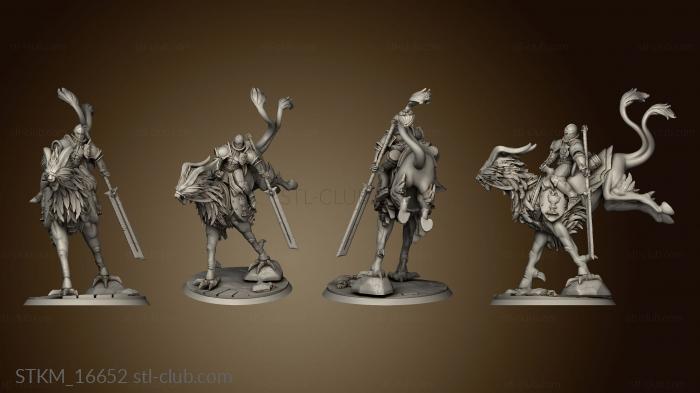 3D model Paladin Knights the Eternal Light Troops Mounted (STL)