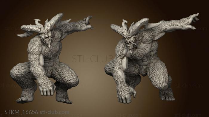 3D model Yetis Yeti Crouching (STL)