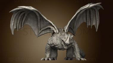 3D model Your Neighbor Knight Green Dragon (STL)