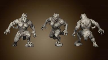 3D model Witcher Contract Female Werebeast (STL)