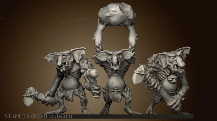 3D model orcs and goblins Trolls Troll Strip (STL)