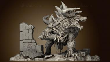 3D model White Werewolf Tavern Tarrasque undead (STL)