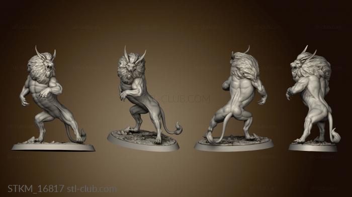 3D model Elves the Eternal Summits II Troops Overlord Crag Lions Leader (STL)