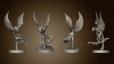 3D model Feather Folk Featherfolk Ranged Fighters flying (STL)