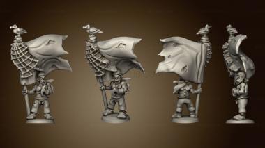 3D model Undead Pirates Pirate Crew Banner (STL)