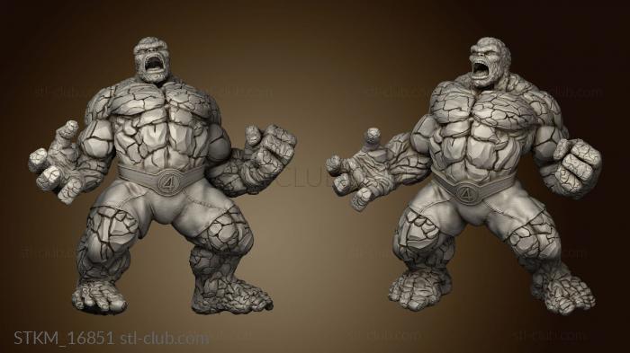 3D model The Thing and Statue Short (STL)