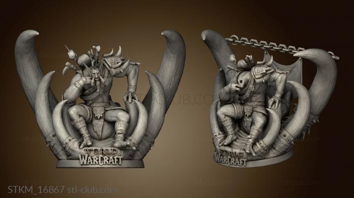 3D model Vol jin World Warcraft Stand chain (STL)