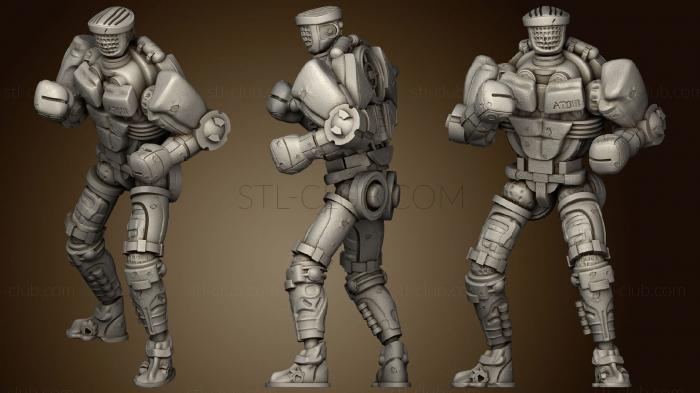 3D model Atom Real Steel v2 intero (STL)