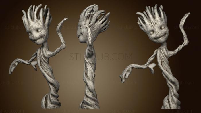 Baby Dancing Groot Sans Base