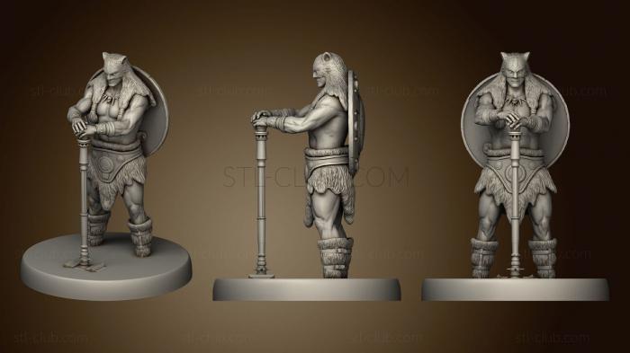 3D model Barbarian Champion Hammer (Medium) (STL)