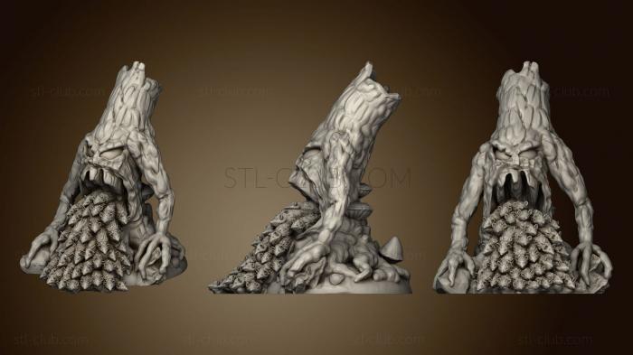 3D model Black Scrolls Games Evil Tree Yelling Rats (STL)