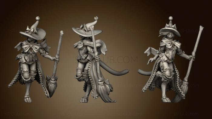 black witch tabaxi dd miniatures