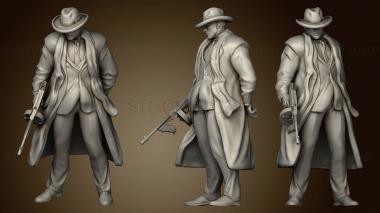 3D model City of Dreams Detective Jack Zeal Tommy Gun (STL)