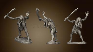 3D model Classic Style Troll Hag with Sword (STL)