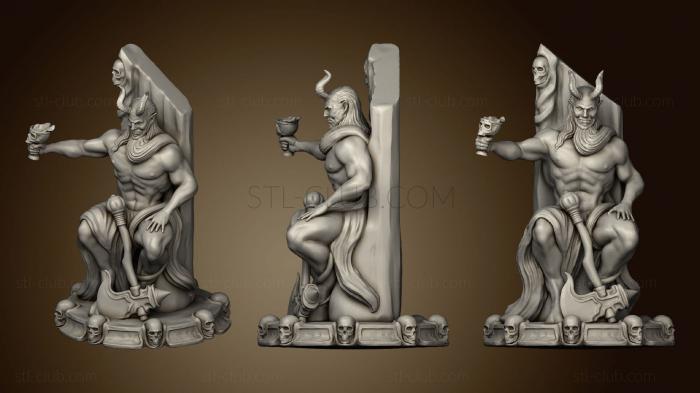 3D model Devil on a throne (STL)