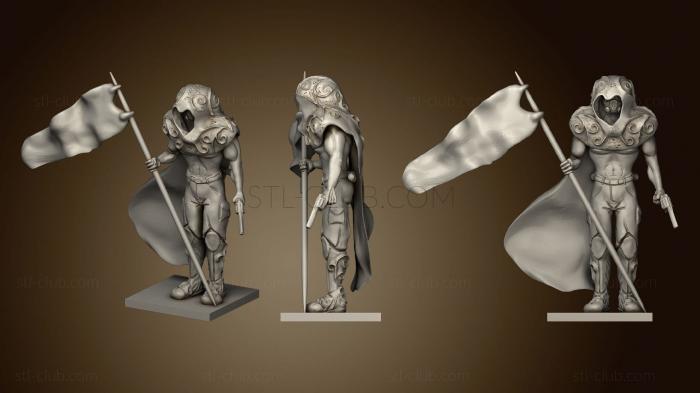 3D model Dystopian Warrior (STL)