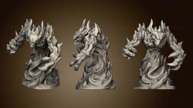 3D model elemental fire 4 (STL)