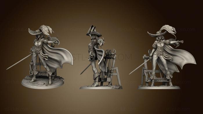 3D model Elle The Musketeer (STL)