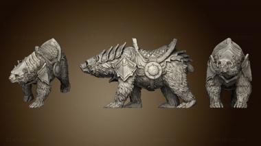 3D model Grizzly Bear Mount (Large) (STL)