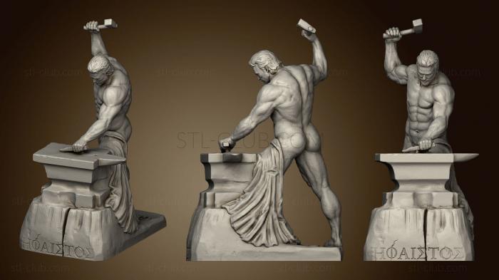 3D model Hephaestus Greek Olympian God of Fire (STL)