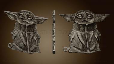 3D model Llavero Baby Yoda (STL)