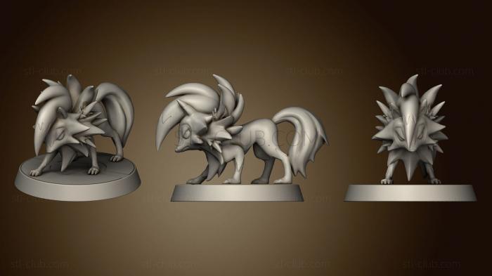 3D model midday lycanroc fan art pokemon figurine pokemon unite adamchai (STL)