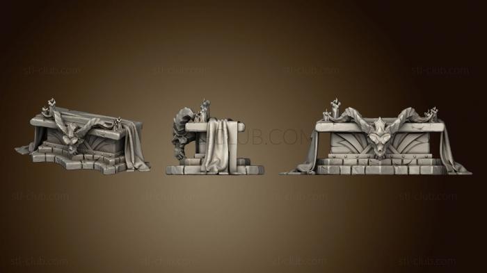 3D model Miniatures Fantasy Props Altar of Sacrifice (STL)