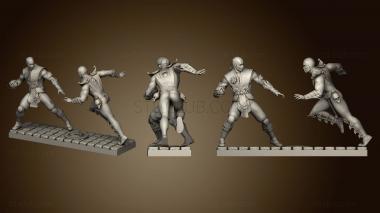 3D мадэль Диорама Mortal Kombat Саб Зиро и Скорпион со способностями (STL)