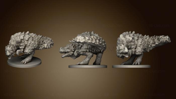 3D model Plumed Rex Coiled (STL)