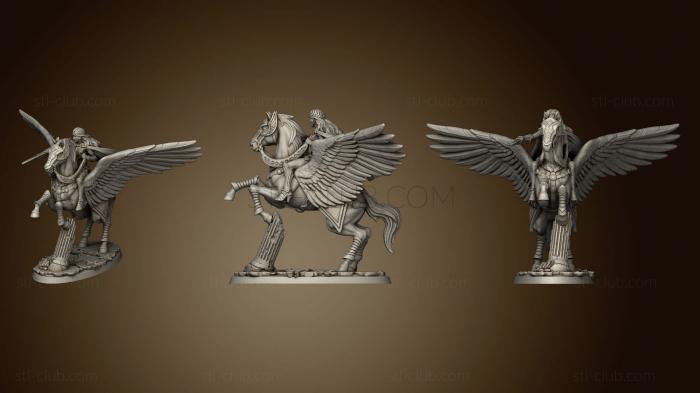 3D model princess andromeda and pegasus (STL)