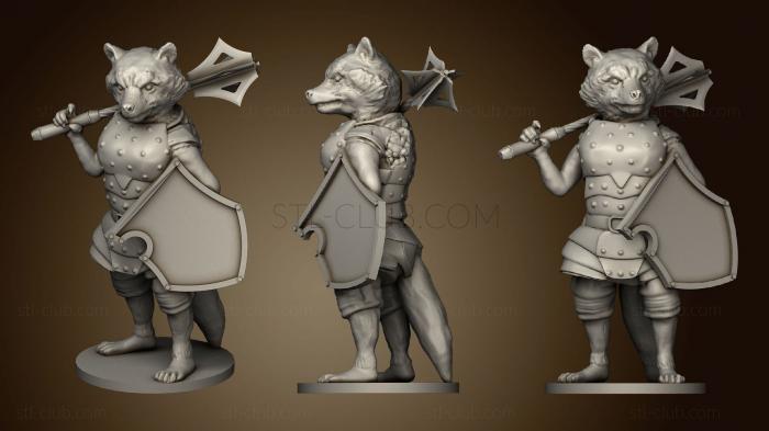 3D model raccoon cleric (STL)