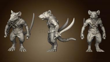 3D model Rat Warrior (Medium) (STL)