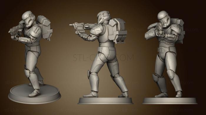 3D model Republic Commando Figurine Pose 2 (STL)