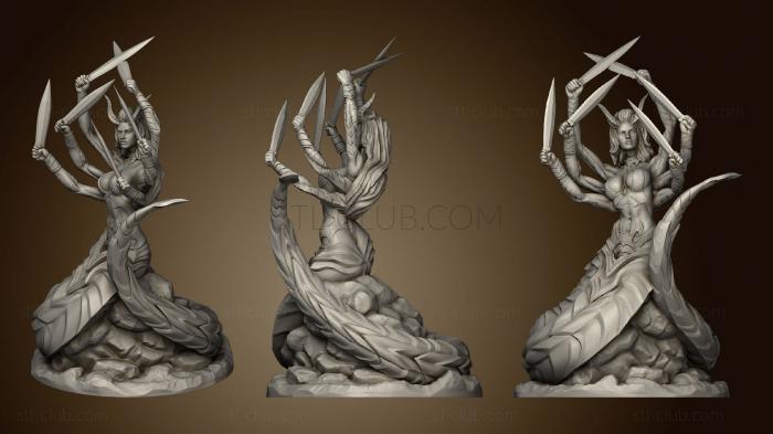 3D model Slithering Demoness (STL)