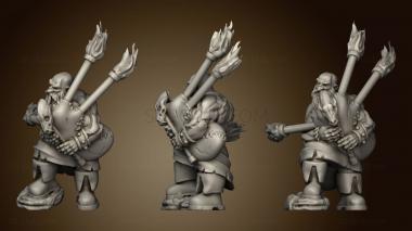 3D model The Dwarf Bard (STL)