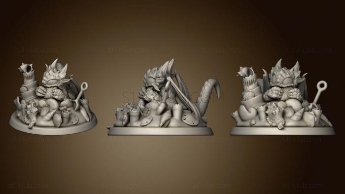 3D model Twin Goddess Shell Dragon (STL)