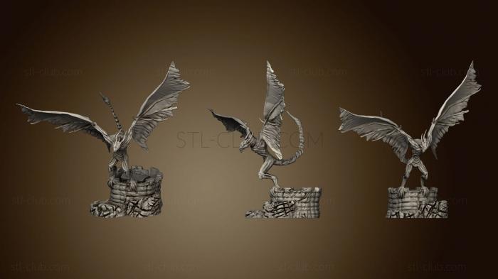 3D model Undeadwyvern attackpose (STL)