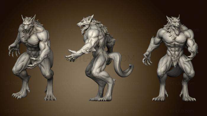 3D model Warewolf Sculpt (STL)