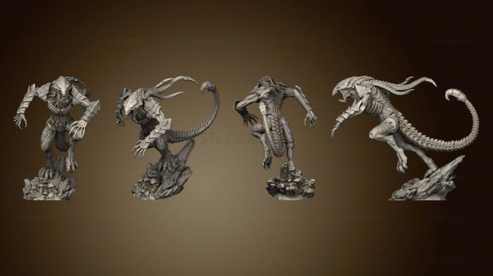 3D model Alien Beast Attacking Large (STL)