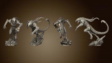 3D model Alien Beast Attacking Large (STL)