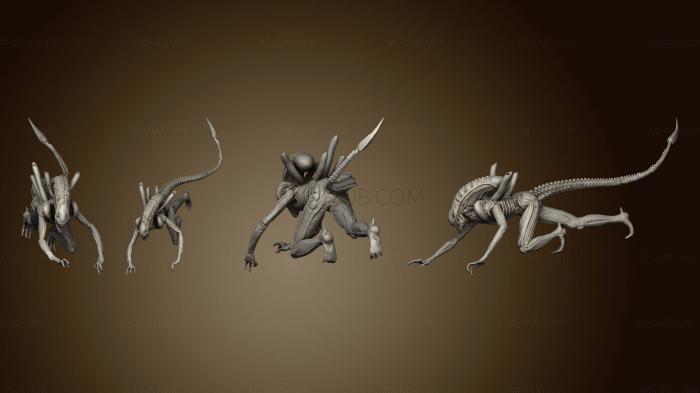 3D model Alien Queen 3 D Diorama 01 (STL)