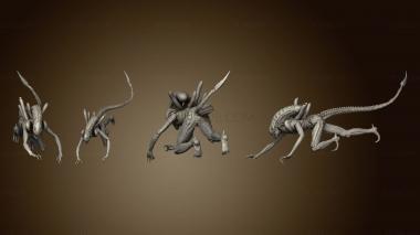 3D model Alien Queen 3 D Diorama 01 (STL)