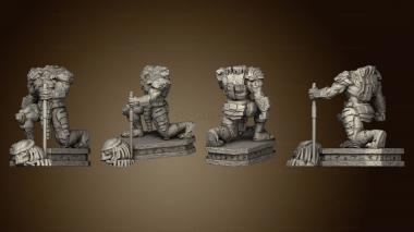 3D model ANCIENT SKULL HUNTERS STATUES 2 23 (STL)