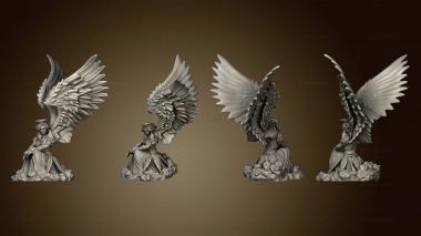 3D model Angel Female Clouds (STL)