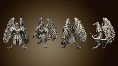 3D model Bird Folk Eagle Archer (STL)