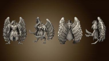 3D model Bird Folk Eagle Swords (STL)