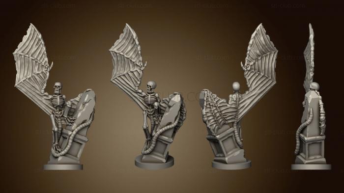 Bone Gargoyle Set 1 3 RESIN